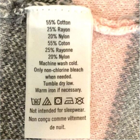 Janie and Jack Fair Isle Sweater Dress Pink Gray Bell Sleeve Zip Pockets Size 4 - Picture 10 of 10